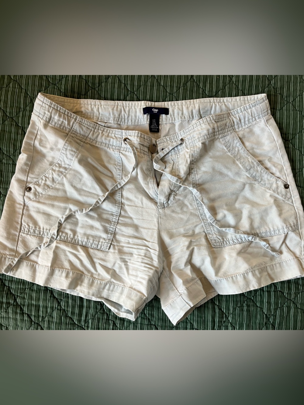 GAP Ice Blue Drawstring Shorts